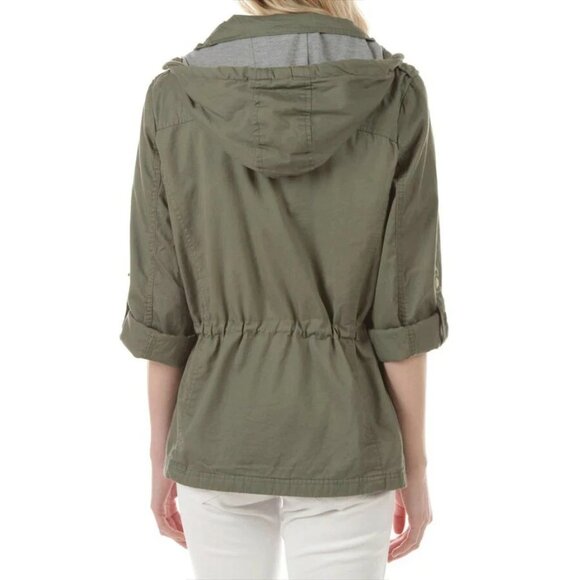 YMI COLLECTION Anorak Hooded Zip Up Jacket Green Size Small NWT!! - Picture 6 of 6